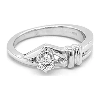 Prsten Zlatý Zásnubní Prsten s Diamantem 2010208