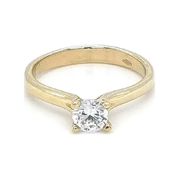 Prsten Zlatý Zásnubní Prsten se Zirkonem 7130724