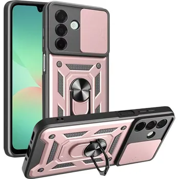 Pouzdro na mobilní telefon Kryt Samsung Galaxy A26 5G Techsuit CamShield Pro rose gold