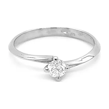 Prsten Zlatý Zásnubní Prsten s Diamantem 2011053