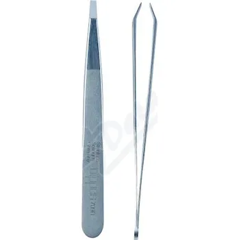 Péče o řasy a obočí Nippes pinzeta zahnutá nerez 9.5cm