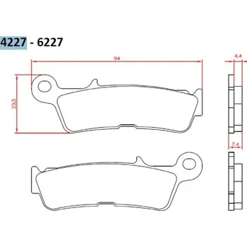 Brzda pro motocykl Brzdové destičky MR3 přední