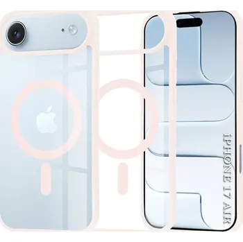Pouzdro na mobilní telefon Kryt iPhone 17 Air, Techsuit - MagSafe Pro, růžový