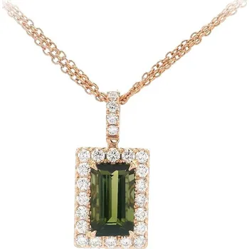 Náhrdelník Náhrdelník s Nádherným Turmalínem v Kombinaci s Diamanty 2030177