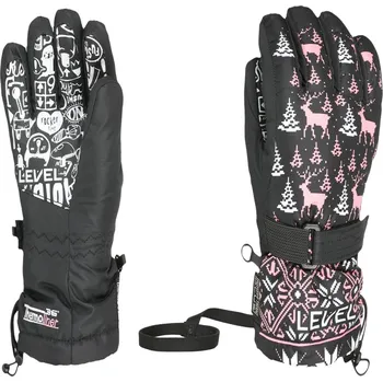 Rukavice Dětské rukavice Level Junior Ninja Pink 4153Jg.68 25/26 II
