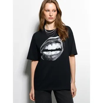 Oblečení a móda Tričko s&nbsp;potiskem - XL - House - černá - 649GV-99X