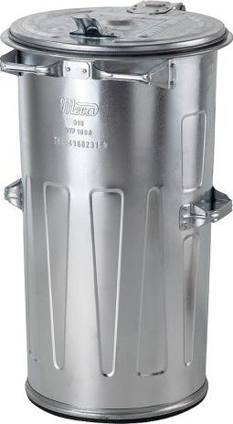 Meva Kovová popelnice 110 l - síla plechu 1 mm