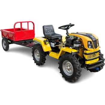 Zahradní traktor Tauros ZX18 4x4 / benzin - malotraktor s vlečkou sestavíme / připravíme k provozu / dovezeme / předvedeme - vše ZDARMA (platí do 50 km od Litomyšle)