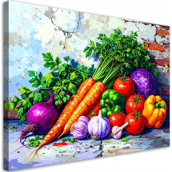 Obraz Obraz do kuchyně jídelny, Barevná Zelenina Rostliny 120x80