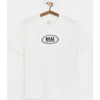 Pánské tričko Real Roll Forever (white w/black print) L, bílá