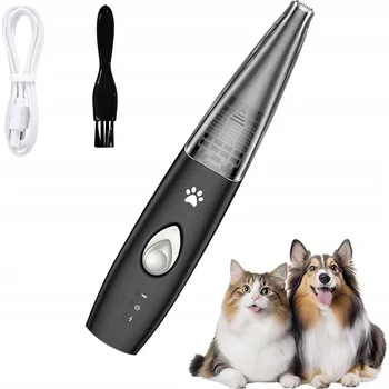 Strojek na vlasy Stříhací strojek na zvířata s vysavačem, tichý zastřihovač