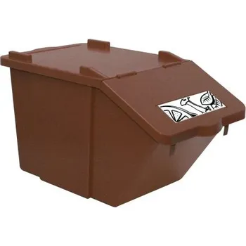 Odpadkový koš Meva Plastová nádoba na tříděný odpad 45 l - hnědá