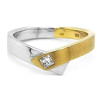 Prsten Zlatý Zásnubní Prsten s Diamantem 2011283