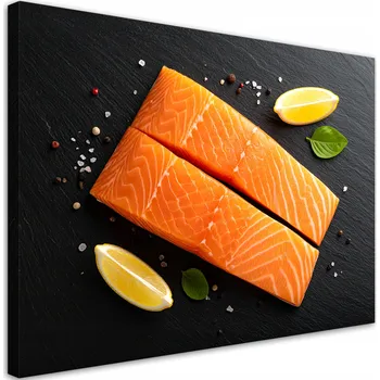 Obraz Obraz do kuchyně restaurace baru, Losos ryba příroda 90x60