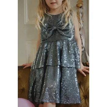 Dívčí oblečení Dívčí šaty Konges Sløjd ROSIE DRESS KS104421.9BYA modrá 55X, vel. 86