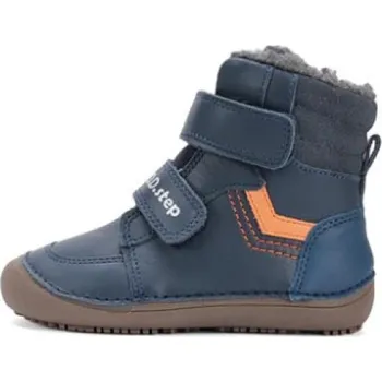 Dívčí sněhule D.D.step Barefoot zimní obuv W063-52804A Royal Blue EUR 32
