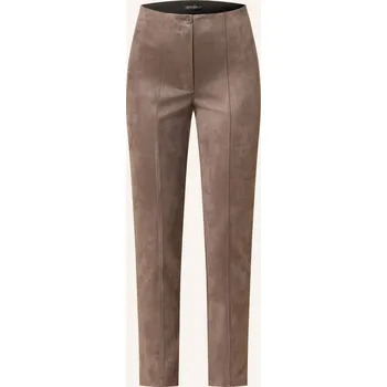 Dámské kalhoty Betty Barclay Dámské Kalhoty V Koženém Vzhledu, hnědá, 38
