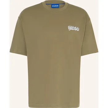 Pánské oblečení Hugo Pánské Oversized Tričko Nyrotee, zelená, S