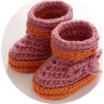 Capáčky Lucido | Ručně háčkované capáčky vel. 17 starorůžové oranžové CAP005