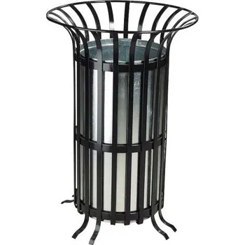 Odpadkový koš Meva Odpadkový kovový koš s pozinkovanou vložkou - 70 lt.