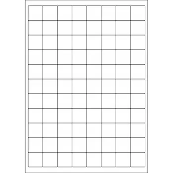 Speciální papír Samolepky 25x25 Etikety A4 samolepky Bílé čisté/10