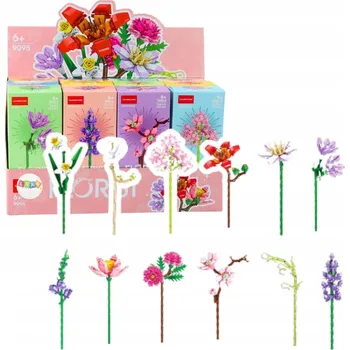 ostatní stavebnice STAVEBNICE KVĚTINY KONSTRUKČNÍ SADA 12v1 Kytice Květin ke Stavění 1440dílů