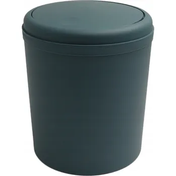 Odpadkový koš Odpadkový koš do koupelny 5 l plast zeleň borovice Bisk 08454