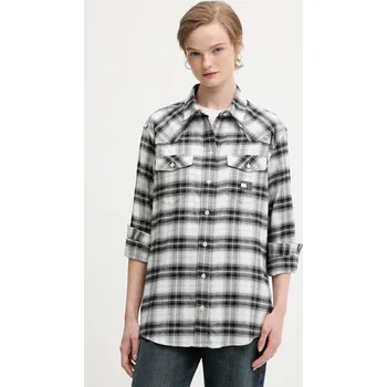 Dámská košile Bavlněná košile Tommy Jeans DW0DW21456 černá 99B, vel. XS