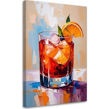 Obraz Obraz do kuchyně baru jídelny, Negroni Cocktail Drink 80x120