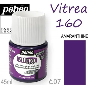Speciální výtvarná barva Vypalovací barva na sklo Pébéo Vitrea 160 45 ml - 07 Amaranthine