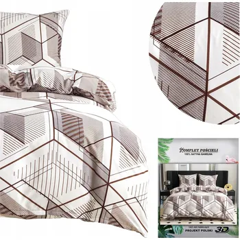 Povlečení Povlečení MARIA Povlaky na polštáře 70x80 Sada 200x220 3 Č. saténová stylová