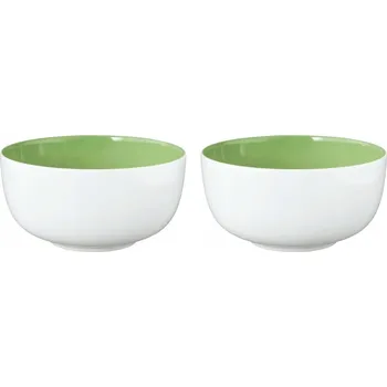 Sada 2 zelených misek 17,5 cm Meadow Grasses porcelán Seltmann Weiden