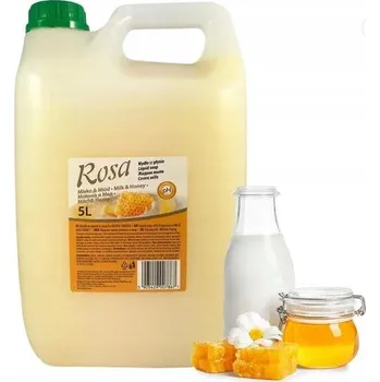 Mýdlo Tekuté mýdlo Rosa mléko a med 5000 ml na ruce