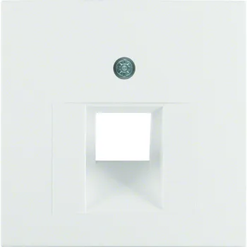 Elektrická zásuvka Internetová nástěnná telefonní zásuvka Hager, bílá