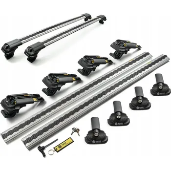 Příčník na automobil Střešní nosič na podélné nosiče Toyota Land Cruiser V8 J200 2008-2020 stříbrný