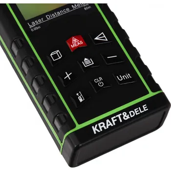 Měřící laser KD10407, Digitální laserový měřič vzdálenosti | 80 m