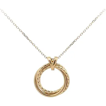 Náhrdelník Zlatý Náhrdelník Kruh 7040469