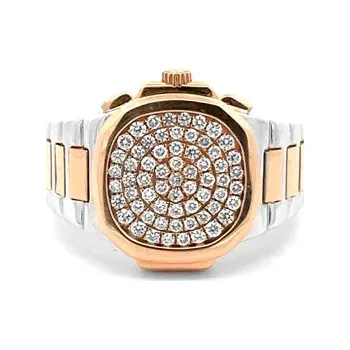 Prsten Zlatý Pánský Prsten s Diamanty 6000053