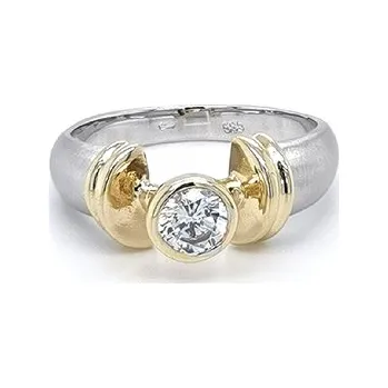 Prsten Prsten se Zirkonem z Kombinovaného Zlata 7130009