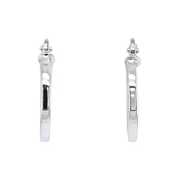 Náušnice Kruhové Náušnice z Bílého Zlata 7120398