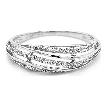 Prsten Zlatý Prsten s Diamanty 2011197