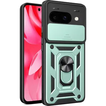 Pouzdro na mobilní telefon Kryt Google Pixel 9a Techsuit CamShield Pro green