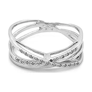 Prsten Zlatý Prsten s Diamanty 2010198