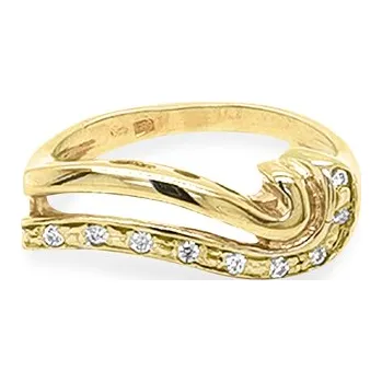 Prsten Zlatý Prsten se Zirkony 7130960