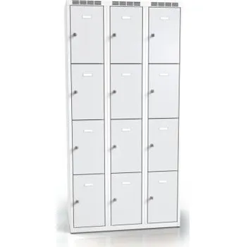 Šatní skříň Meva Šatní skříň s 12 schránkami - šedá