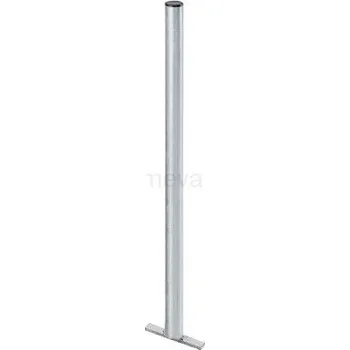 Venkovní odpadkový koš Meva Stojna k odpadkovému koši 5225 - žárově zinkovaná,výška 150 cm