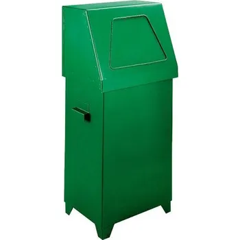 Odpadkový koš Meva Odpadkový koš s klapkou - zelený 70 l.