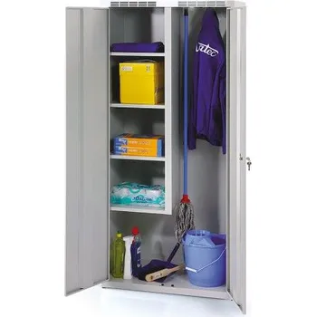 Šatní skříň Meva Šatní skříň úklidová š 800 mm - šedá