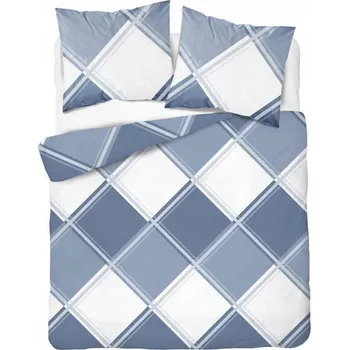 Povlečení Flanelové Povlečení 4955 B modré 2081 220x200 DETEXPOL