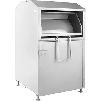 Popelnice Meva Kontejner na textil, elektroodpad, kov 2 m³ bílá